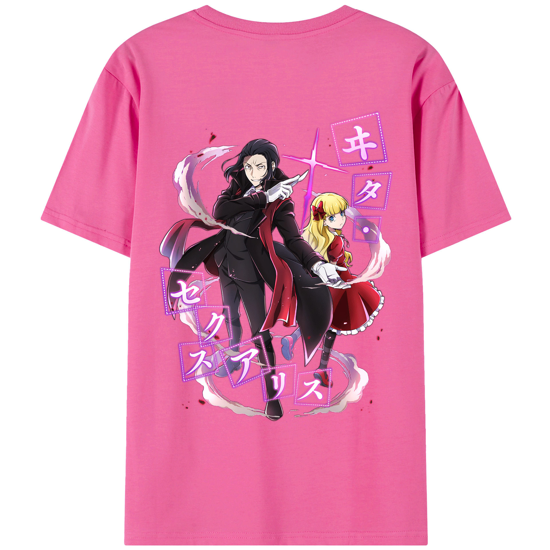（画像用） 文豪ストレイドッグス Bungo Stray Dogs レディース半袖Tシャツ(バックプリント)